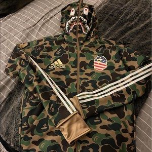Bape X Adidas hoodie. New, unworn, unisex size M